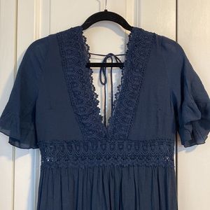 Wishlist Apparel navy lace cutout dress